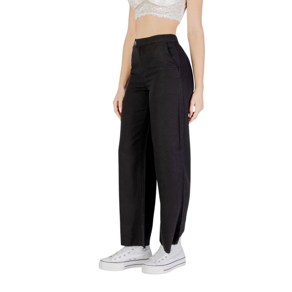 Only Schwarze Viskosehose