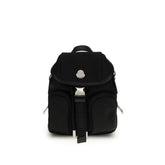 Moncler Schwarzer Rindsleder Bos Taurus Rucksack