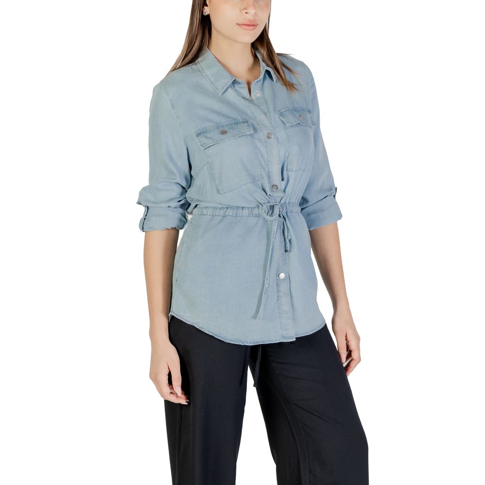 Only Hellblaues Tencel-Hemd
