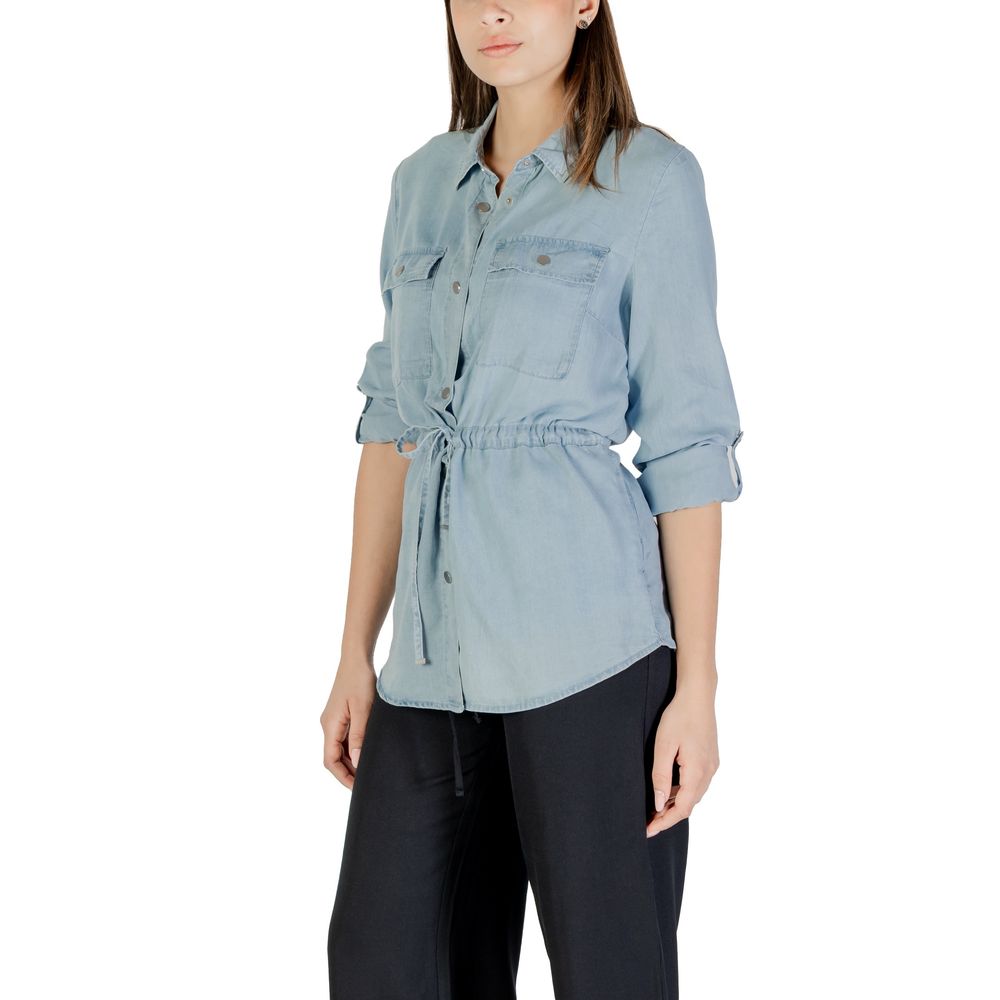Only Hellblaues Tencel-Hemd