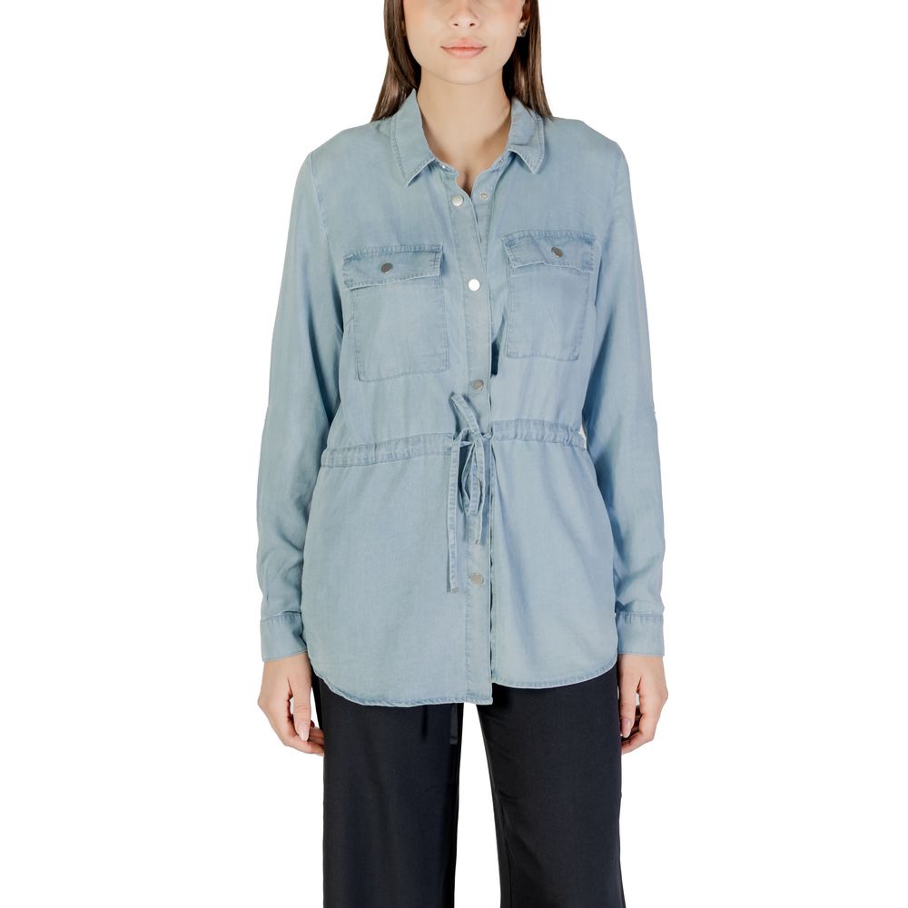 Only Hellblaues Tencel-Hemd