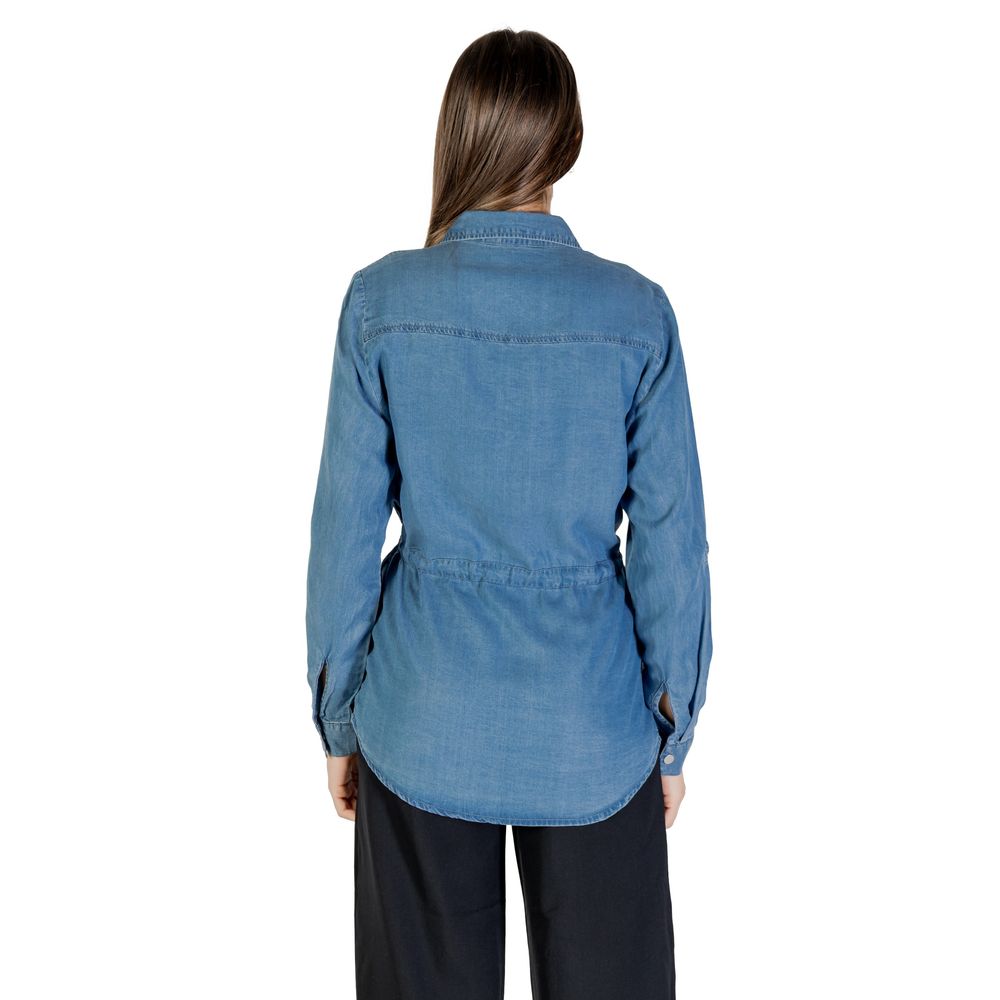 Only Blaues Tencel-Hemd