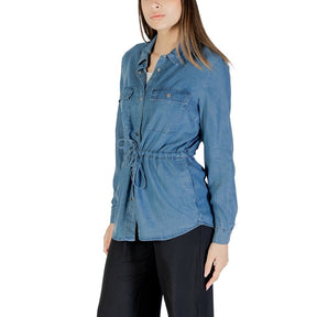Only Blaues Tencel-Hemd