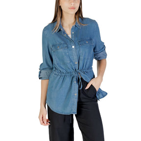 Only Blaues Tencel-Hemd