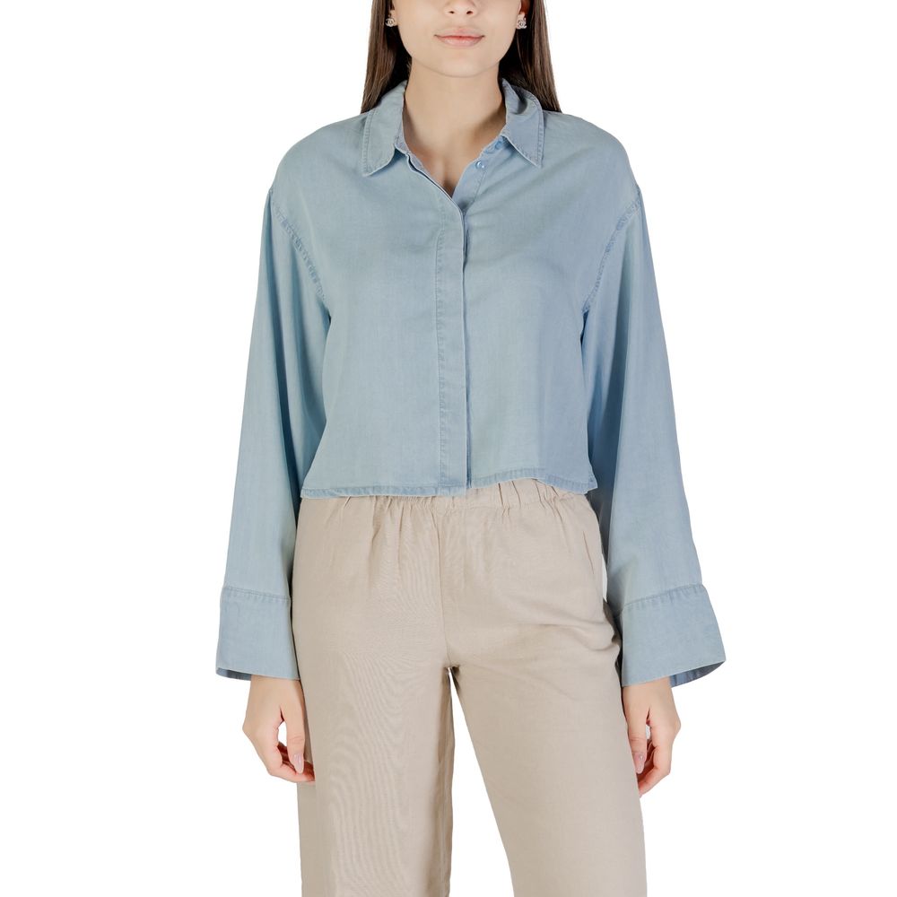 Only Hellblaues Lyocell-Hemd