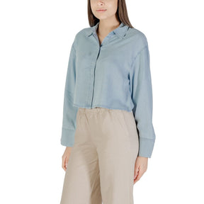 Only Hellblaues Lyocell-Hemd
