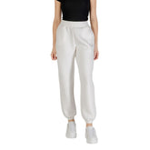 Guess Active Cremefarbene Viskose-Jogginghose Workout-Hose