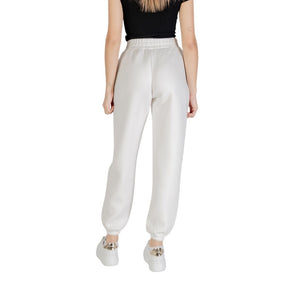 Guess Active Cremefarbene Viskose-Jogginghose Workout-Hose