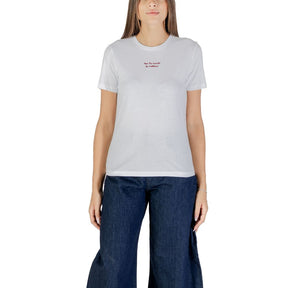 Only Bordeauxfarbenes T-Shirt aus Baumwolle