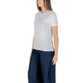Only Bordeauxfarbenes T-Shirt aus Baumwolle