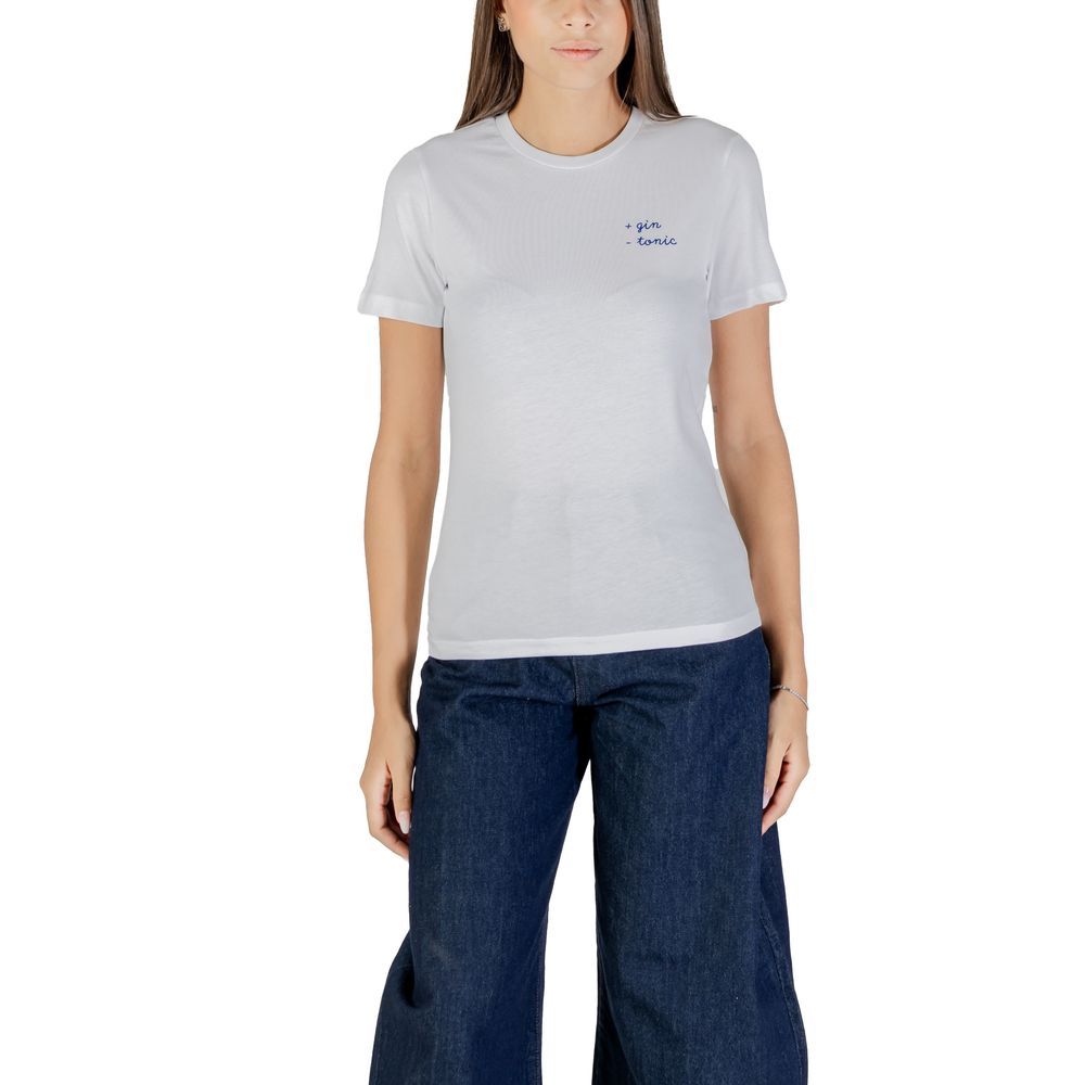 Only Bicolor T-Shirt aus Baumwolle
