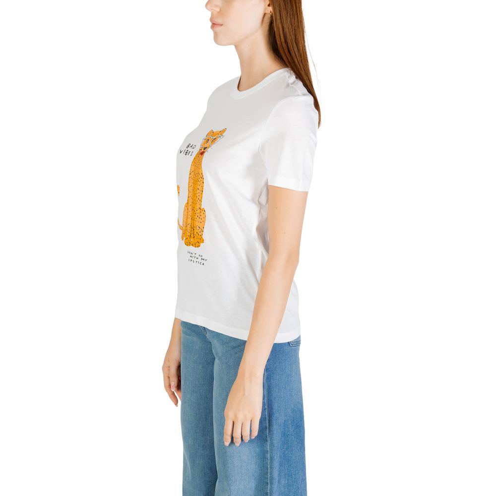 Only Weißes T-Shirt aus Bio-Baumwolle