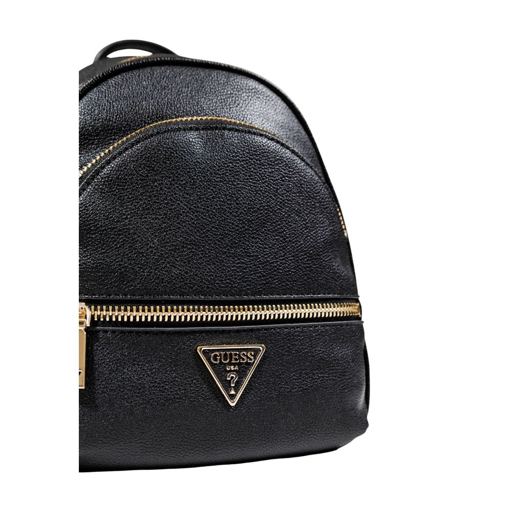 Guess Schwarzer Kunstleder-Rucksack