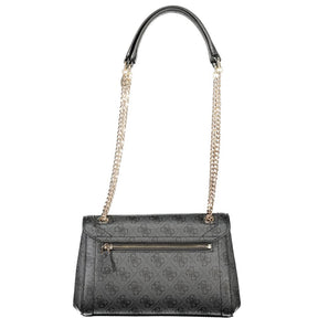 Guess Jeans Schwarz Polyethylen Frauen Handtasche
