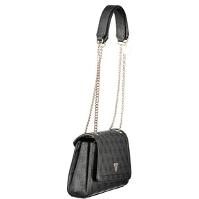 Guess Jeans Schwarz Polyethylen Frauen Handtasche