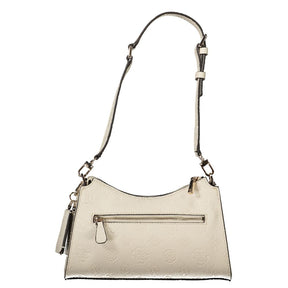 Guess Jeans Beige Polyethylen Frauen Handtasche