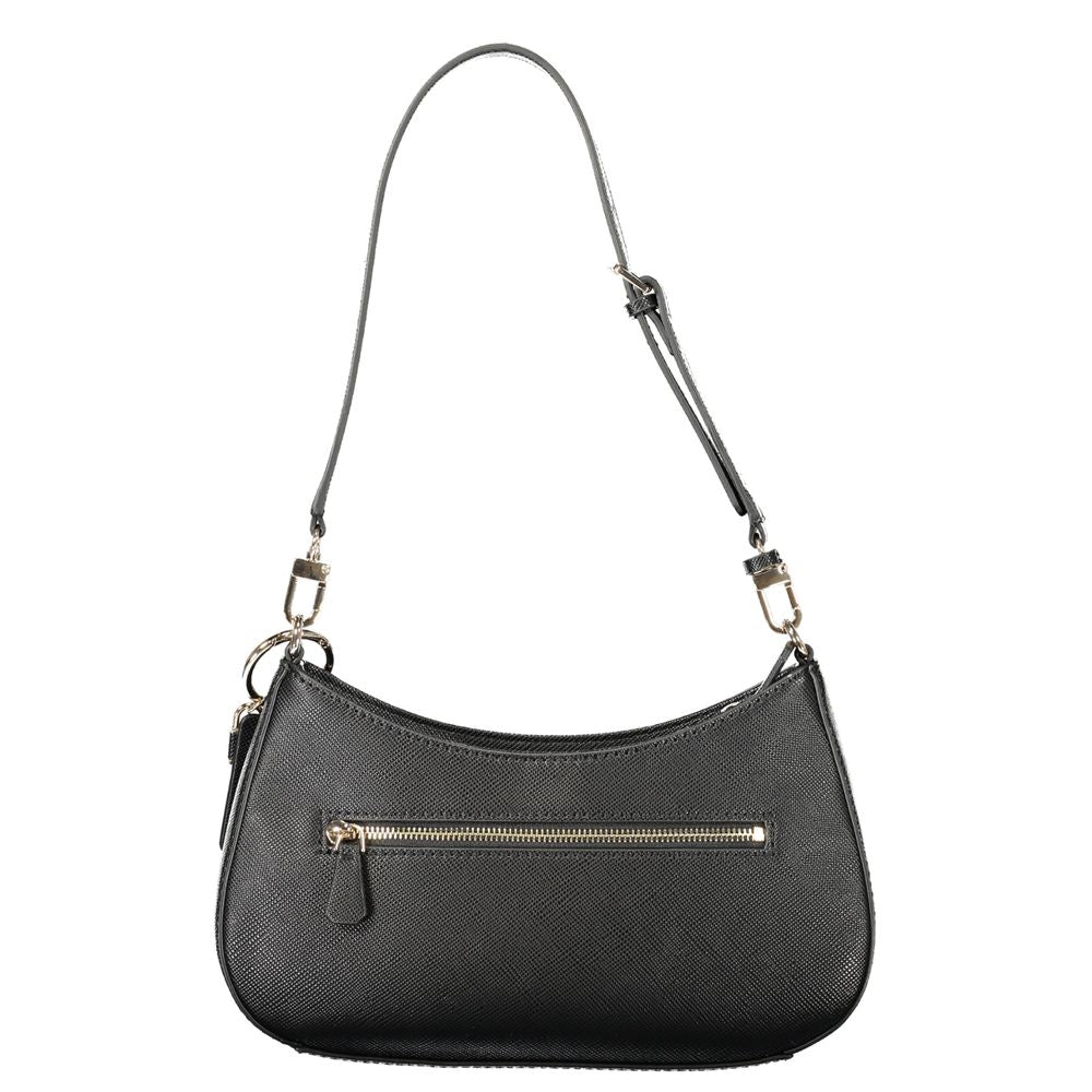 Guess Jeans Schwarz Polyethylen Frauen Handtasche