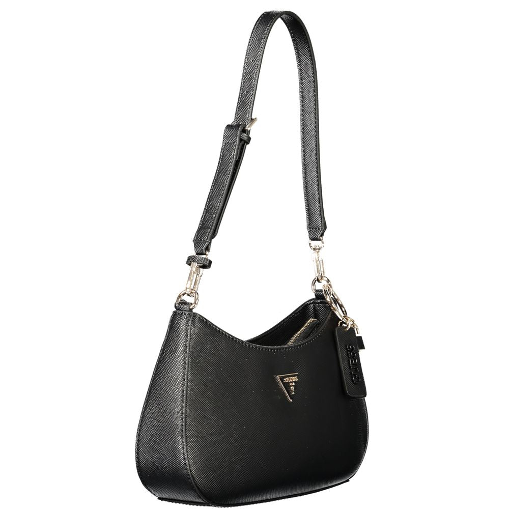 Guess Jeans Schwarz Polyethylen Frauen Handtasche