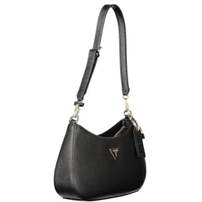 Guess Jeans Schwarz Polyethylen Frauen Handtasche