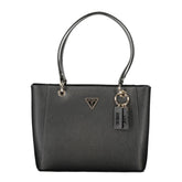 Guess Jeans Schwarz Polyethylen Frauen Handtasche