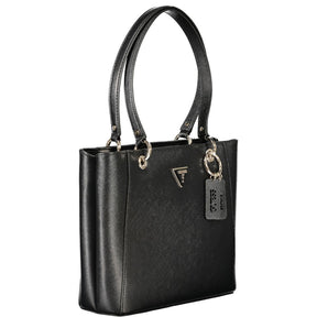 Guess Jeans Schwarz Polyethylen Frauen Handtasche