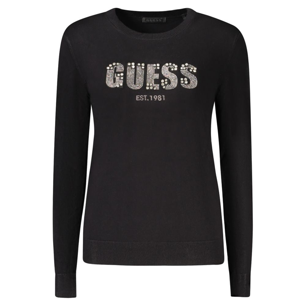 Guess Jeans Schwarzer Viskose Pullover für Frauen