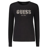 Guess Jeans Schwarzer Viskose Pullover für Frauen