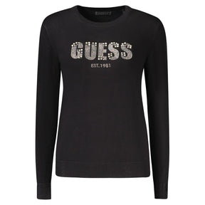 Guess Jeans Schwarzer Viskose Pullover für Frauen