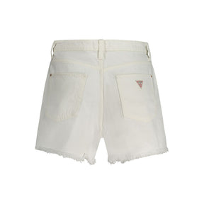 Guess Jeans Weiße Baumwollshorts