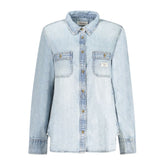 Guess Jeans Blaues Baumwollhemd
