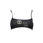 Karl Lagerfeld Schwarz Elastan Bademode