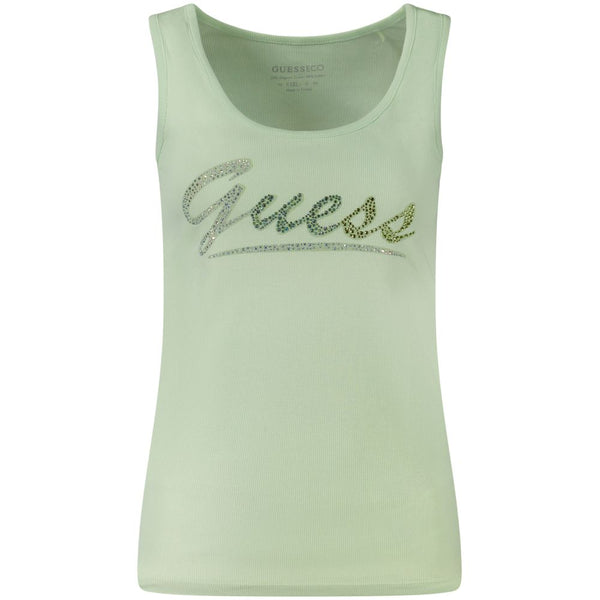 Guess Jeans Grünes Baumwoll-Tank-Top