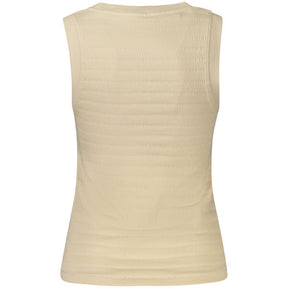 Guess Jeans Beigefarbenes Baumwoll-Tank-Top