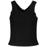 Guess Jeans Schwarzes Viskose-Tank-Top