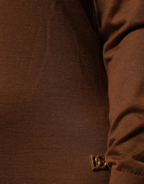 Dolce & Gabbana Brauner Rollkragenpullover aus Kaschmir