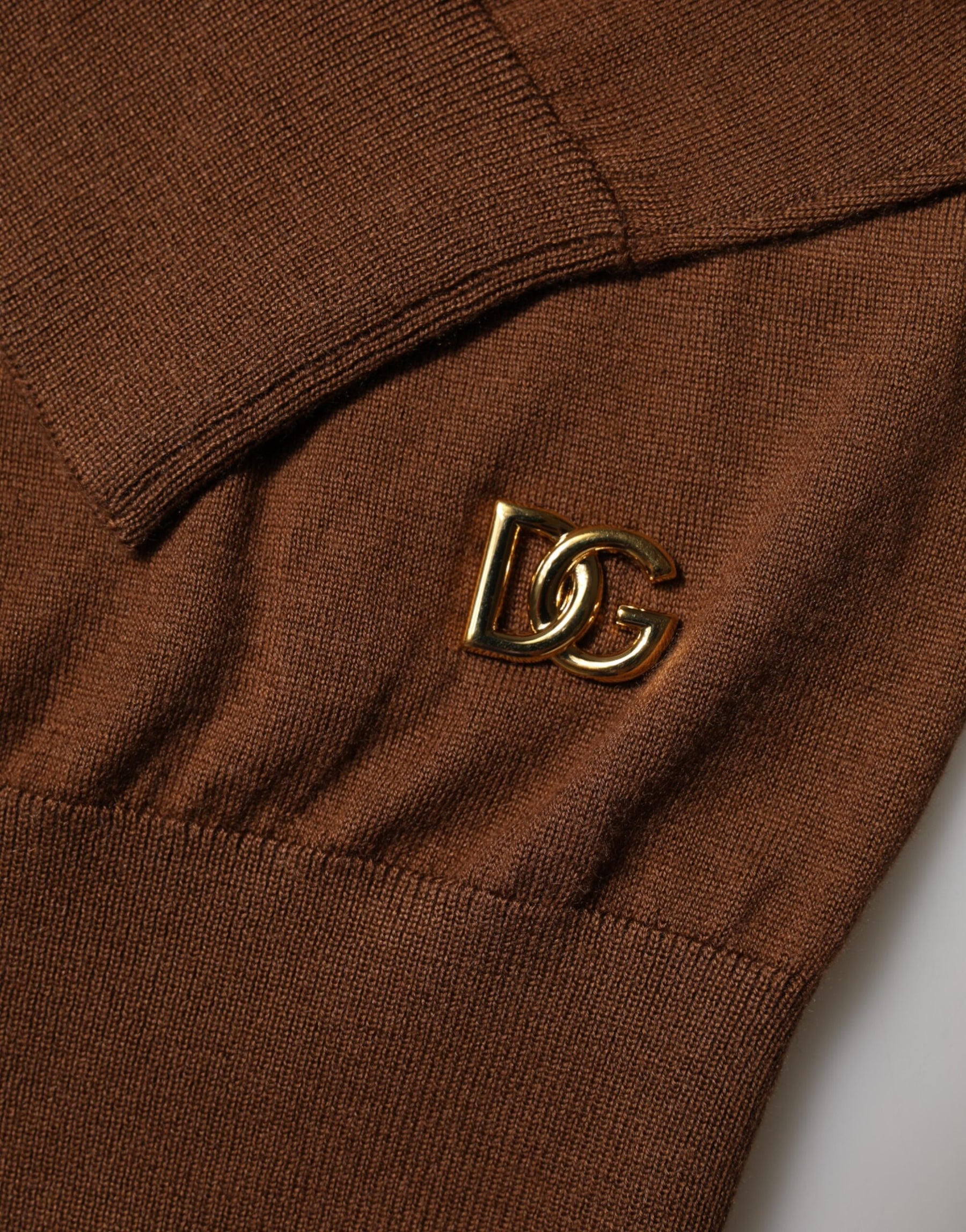Dolce & Gabbana Brauner Rollkragenpullover aus Kaschmir