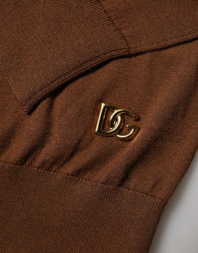 Dolce & Gabbana Brauner Rollkragenpullover aus Kaschmir