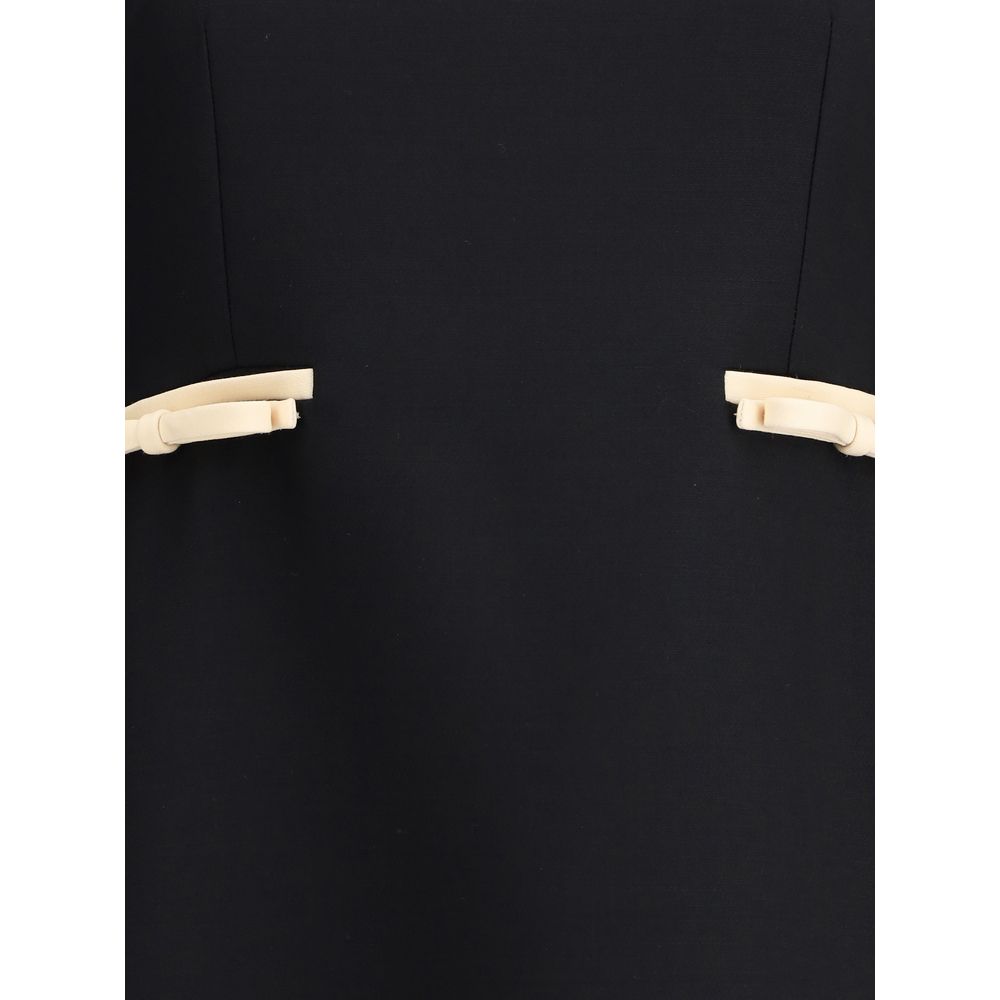 Valentino Wollkleid mit Schleife