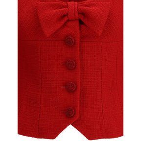 Valentino Kurze Jacke aus einfarbigem Woll-Tweed