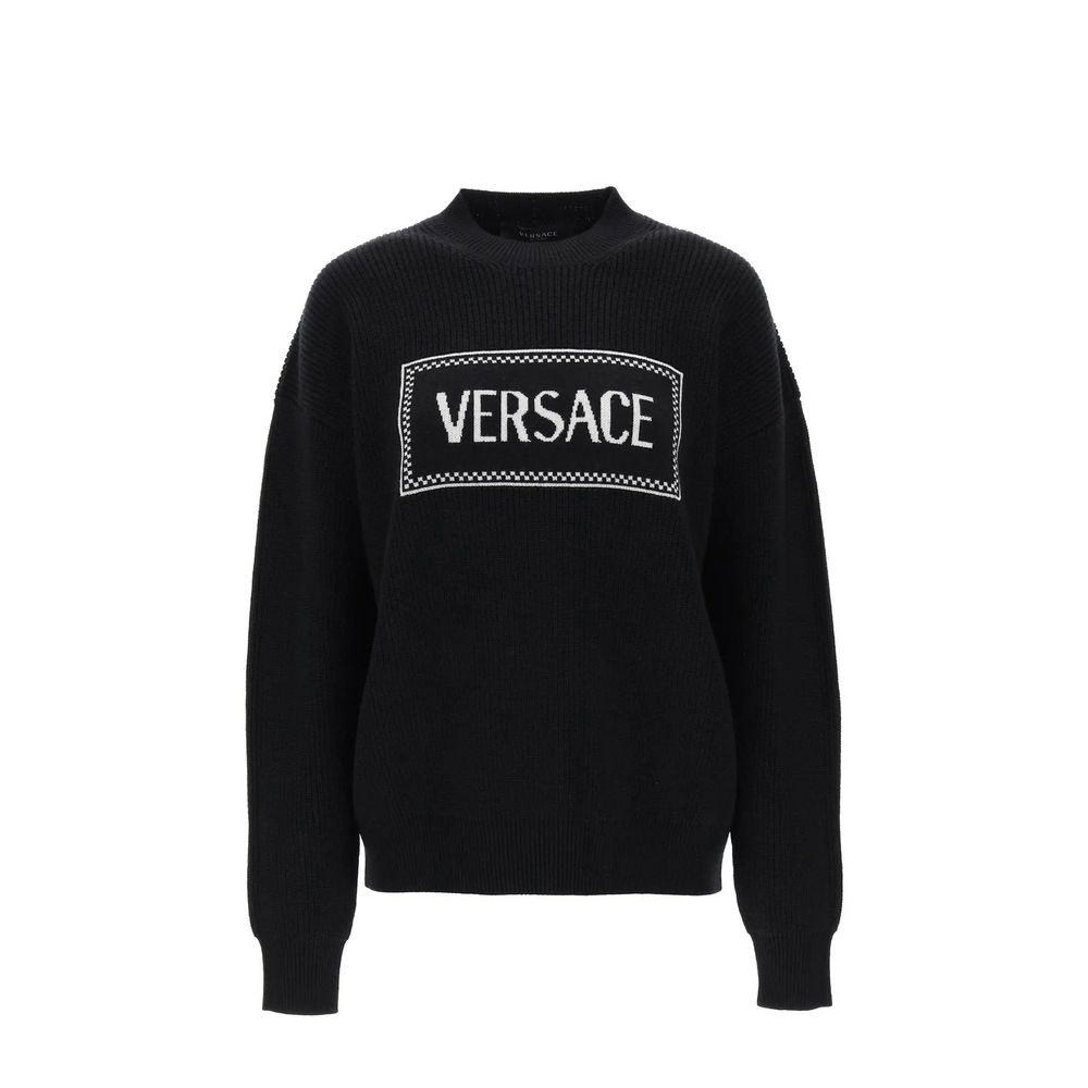 Versace Schwarzer Woll-Sweatshirt