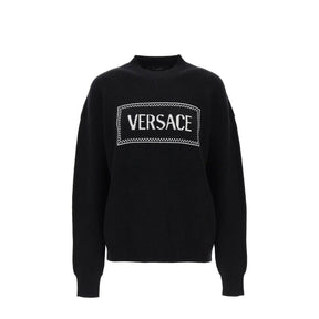 Versace Schwarzer Woll-Sweatshirt