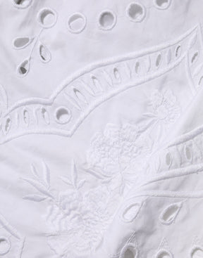 Dolce & Gabbana Weißes ausgeschnittenes Etuikleid in A-Linie Mini-Kleid