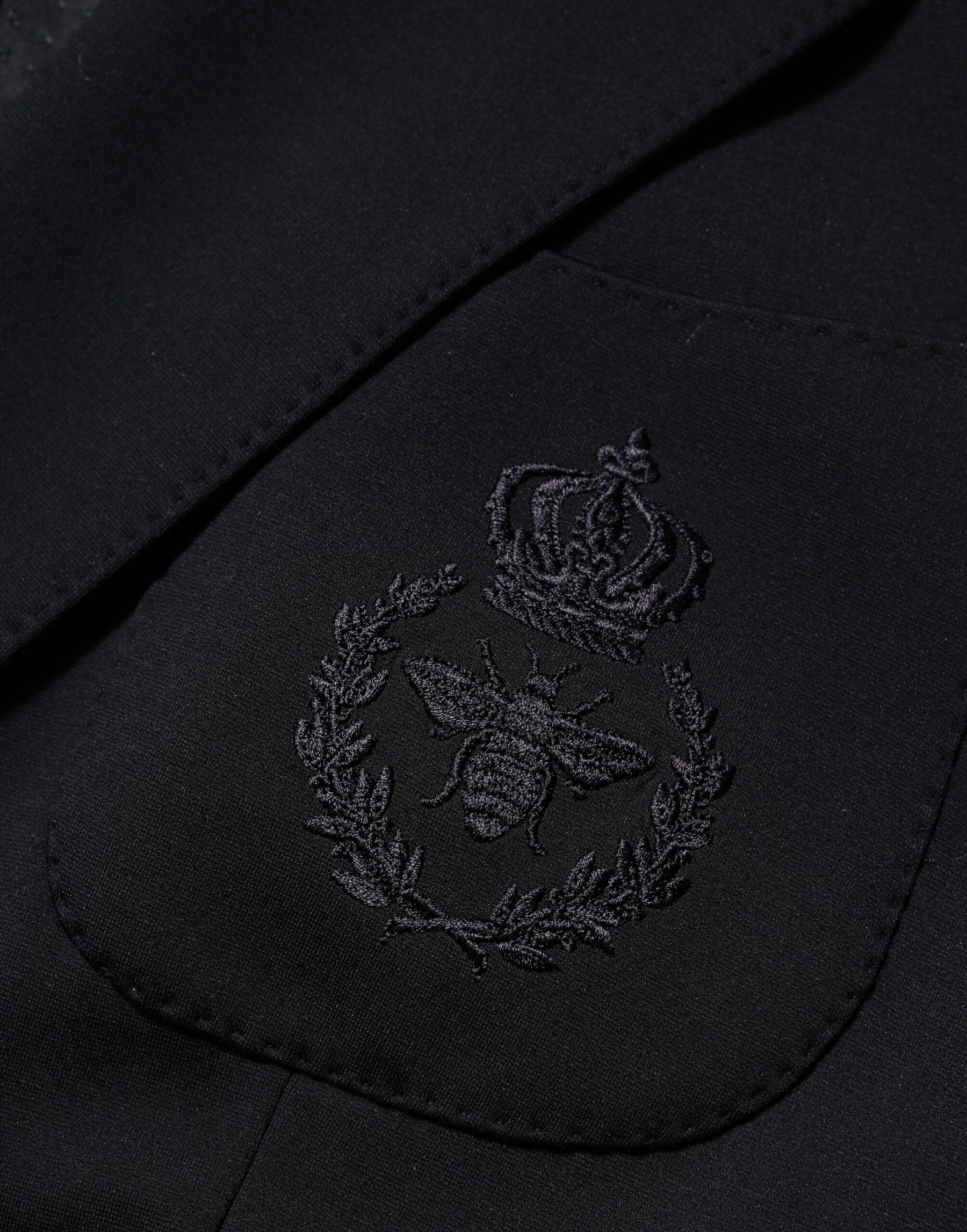 Dolce & Gabbana Schwarzer Viskose 2 Knöpfe Anzug Jacke Blazer