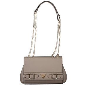 Guess Jeans Braune Polyethylen-Handtasche