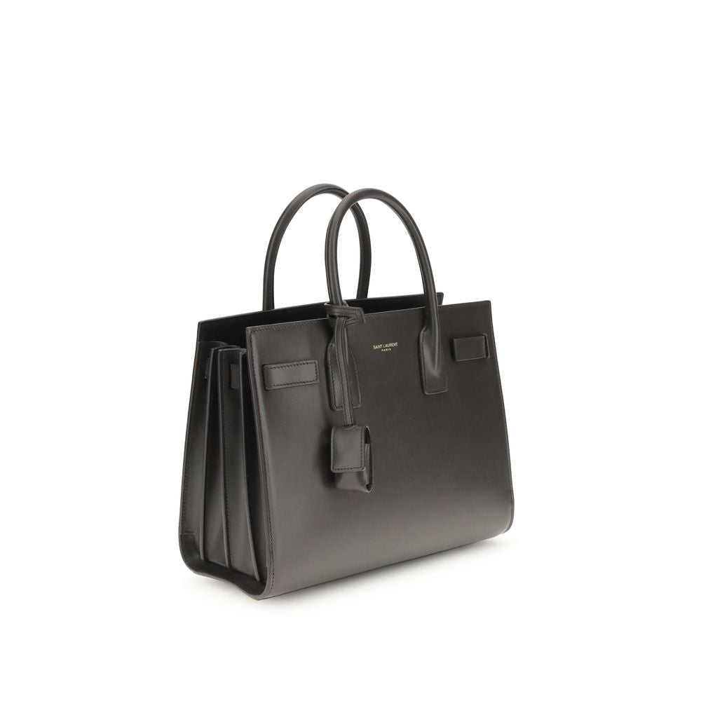 Saint Laurent Graue Kalbshaut Bos Taurus Schultertasche