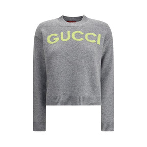 Gucci Grauer Woll-Sweatshirt