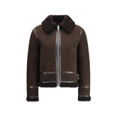 Gucci Braune Lederjacke
