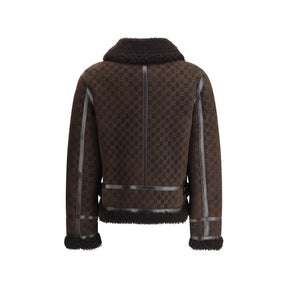 Gucci Braune Lederjacke