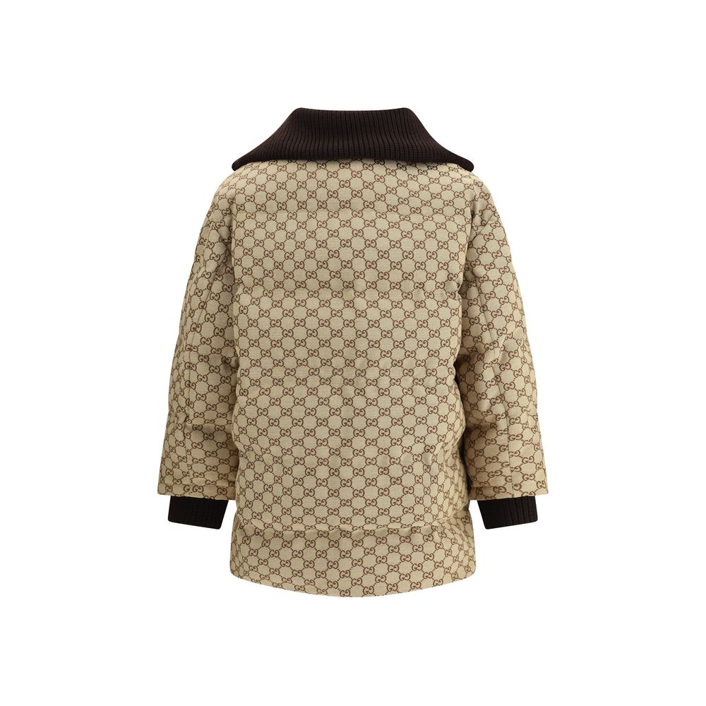 Gucci Beiger Baumwoll-Bomberjacke