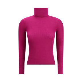 Saint Laurent Bunter Rollkragenpullover aus Wolle